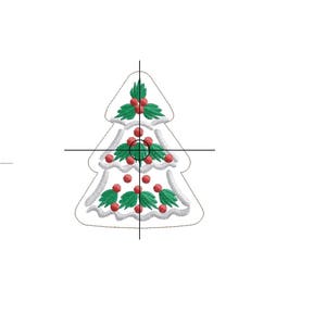 In The Hoop Machine Embroidery Designs Christmas Gingerbread Cookies image 2