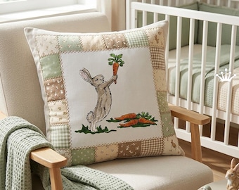 Spring Bunny with Carrots Set machine embroidery designs - 5 sizes