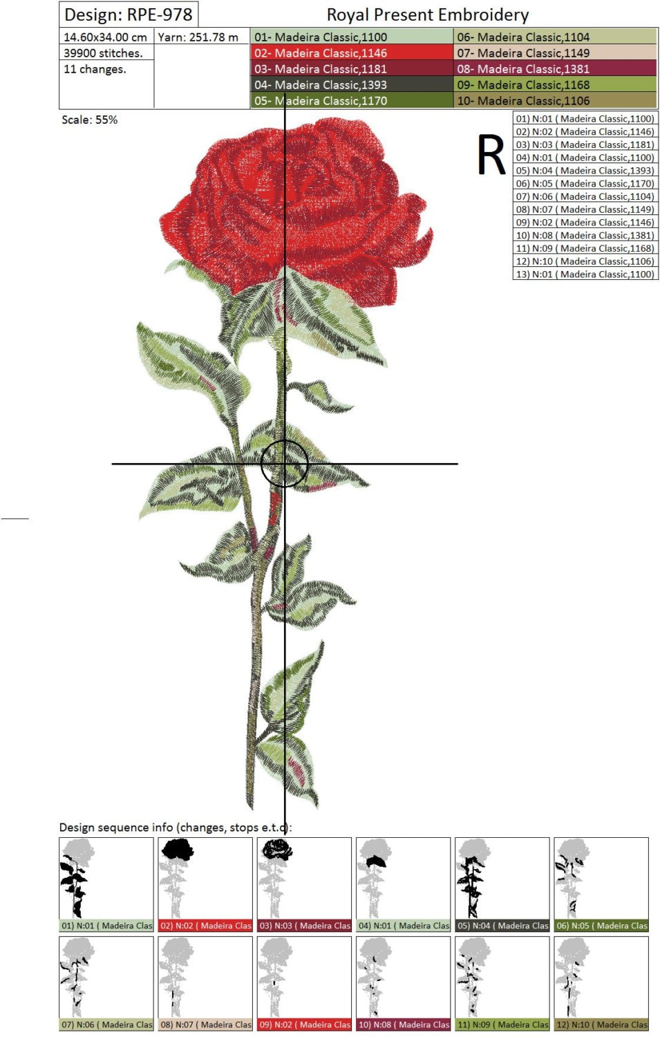 Machine Embroidery Rag Roses Large Red Rose Machine Embroidery Design - 3 Sizes - Etsy
