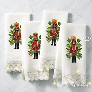 Nutcracker in a Crown Machine Embroidery Design - 4 sizes