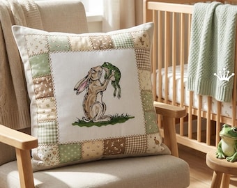 Hare and Frog Large machine embroidery design - 4 sizes