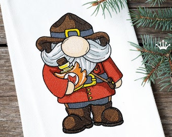 Canadian Gnome with Maple Syrup Machine Embroidery Design - 4 sizes