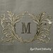 Baroque Blank Monogram Machine Embroidery Design - 6 sizes