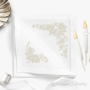 Set of Machine Embroidery Designs Lace Roses