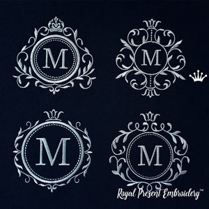 Frames for monograms Machine embroidery designs set