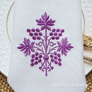 Machine Embroidery Design Purpure grapes