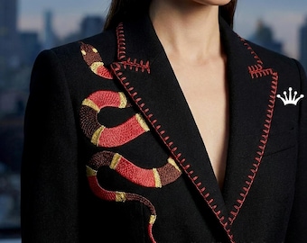 Diseño de bordado a máquina de serpiente - 6 tamaños