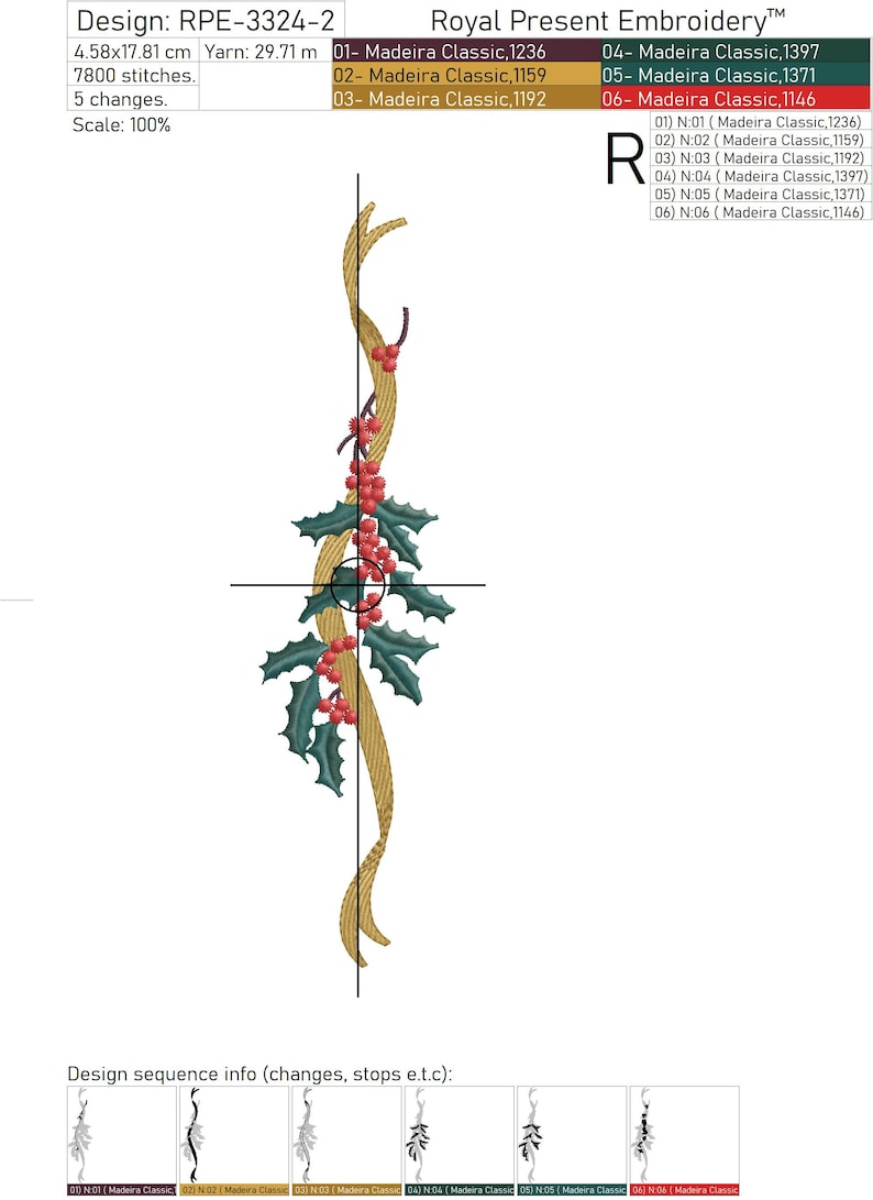 Vintage Christmas Scene Machine Embroidery Designs 4 Sizes Etsy