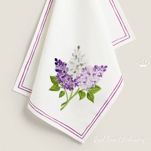 Lilac Machine Embroidery Design - 2 sizes