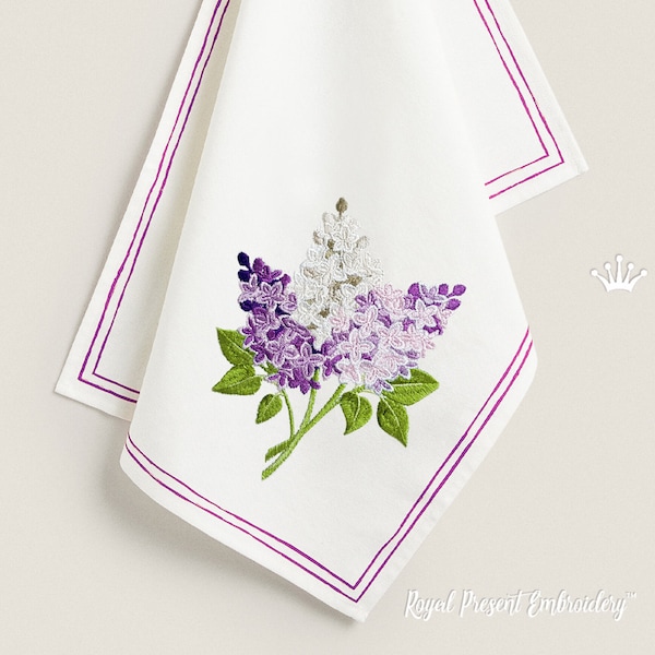 Lilac Machine Embroidery Design - 2 sizes