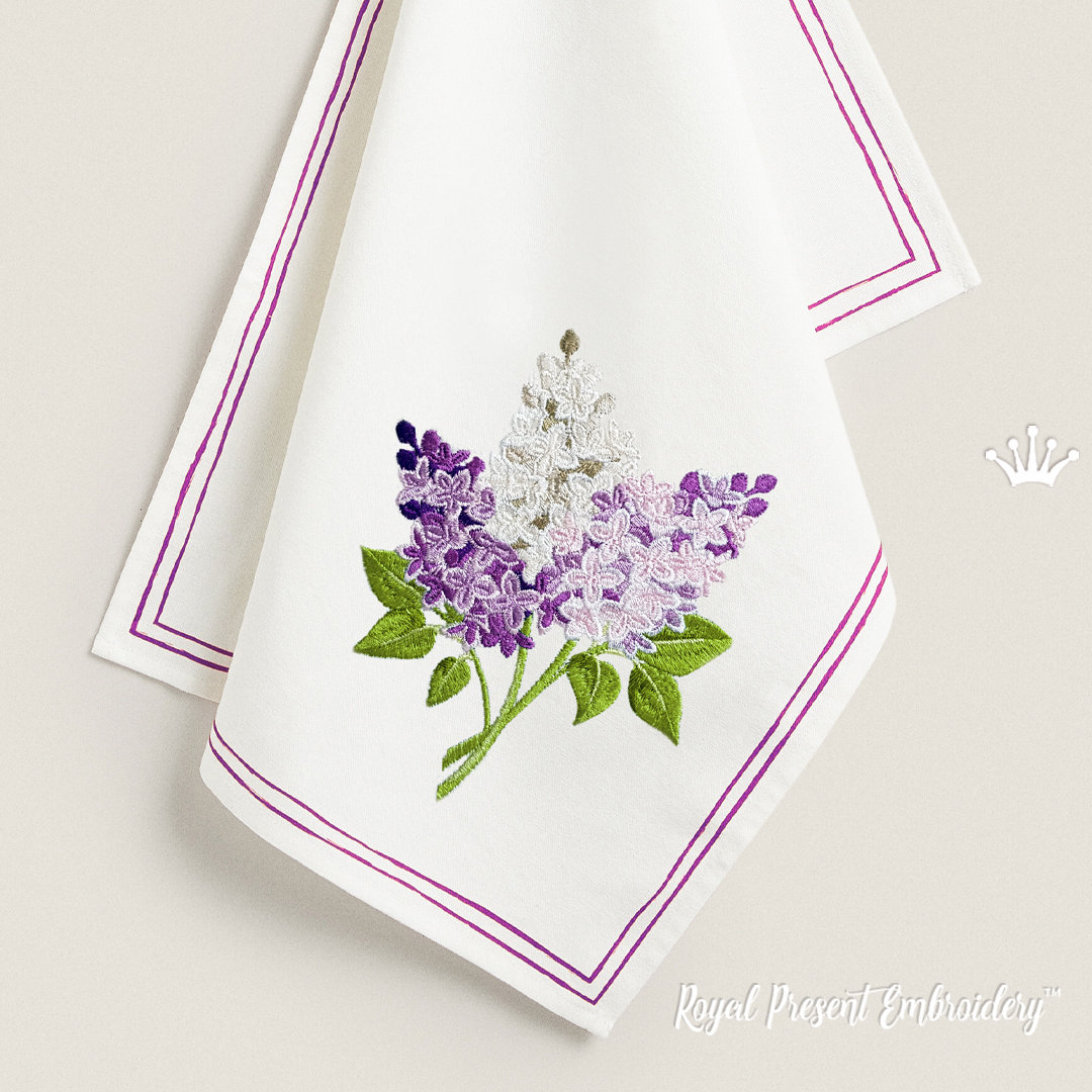 【ライラックさま】vintage picture ❀お花とフラワーベースの刺繍絵 ライラックさま】vintage picture ❀お花とフラワーベースの刺繍