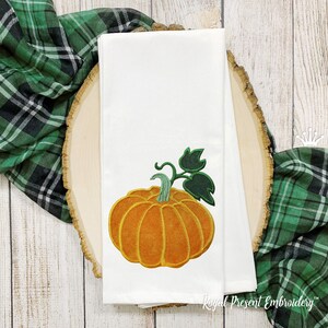 Pumpkin Applique Machine Embroidery Design in Five Sizes - Etsy
