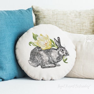 Spring Bunny Machine Embroidery Design - 3 sizes