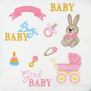 Baby Kit Machine Embroidery Designs - 10 in 1