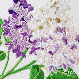 Lilac Machine Embroidery Design - 2 Sizes - Etsy
