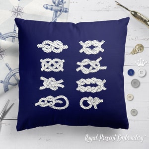 Nautical Rope Knots Machine Embroidery Designs