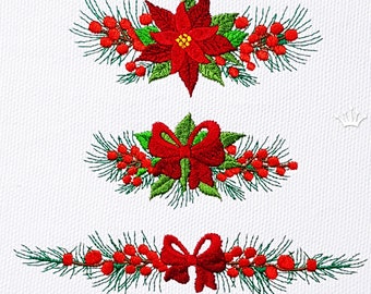 Christmas Borders Machine Embroidery Designs