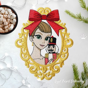 Mary And Nutcracker machine embroidery design - 2 sizes