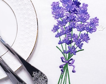 Fragrant lavender Machine Embroidery Design - 4 sizes