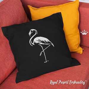 Flamingo bird Machine Embroidery Design - 7 sizes