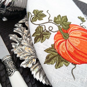 Machine Embroidery Design Elegant Pumpkin image 3