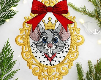 Mouse King machine embroidery design - 2 sizes