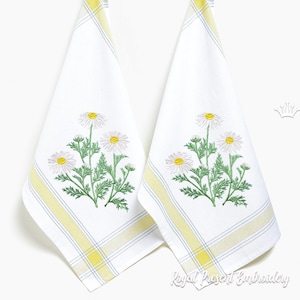 Chamomile Machine Embroidery design - 6 sizes