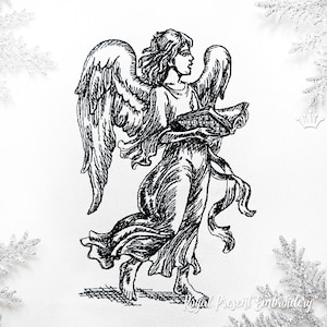 Singender Engel Weihnachten Stickdatei
