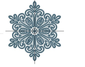 アンティーク 北欧ハーダンガーレース刺繍 大判クロス ブルーワーク✵ 雪の結晶 アンティーク 北欧ハーダンガーレース刺繍 大判クロス ブルー