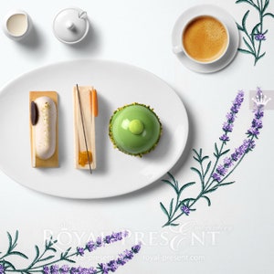 Lavender for a border Machine Embroidery Design - 4 sizes