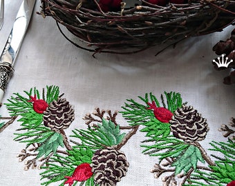 Christmas Machine Embroidery Design Cones