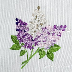 Lilac Machine Embroidery Design - 2 Sizes - Etsy