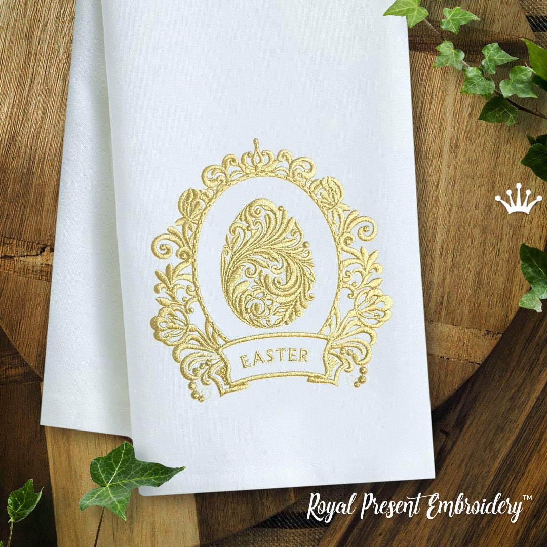 Vintage Easter Egg Machine Embroidery Design - 5 Sizes - Etsy