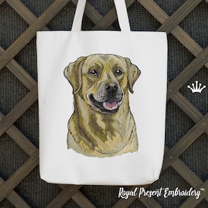 Labrador Retriever Machine Embroidery Design - 5 sizes