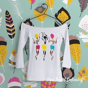 African dancers Machine Embroidery Designs