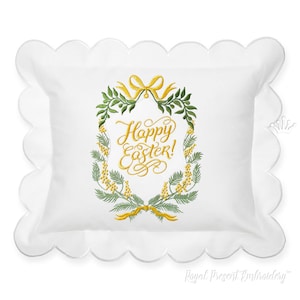 Mimosa frame Mega hoop Machine Embroidery Design - 4 sizes