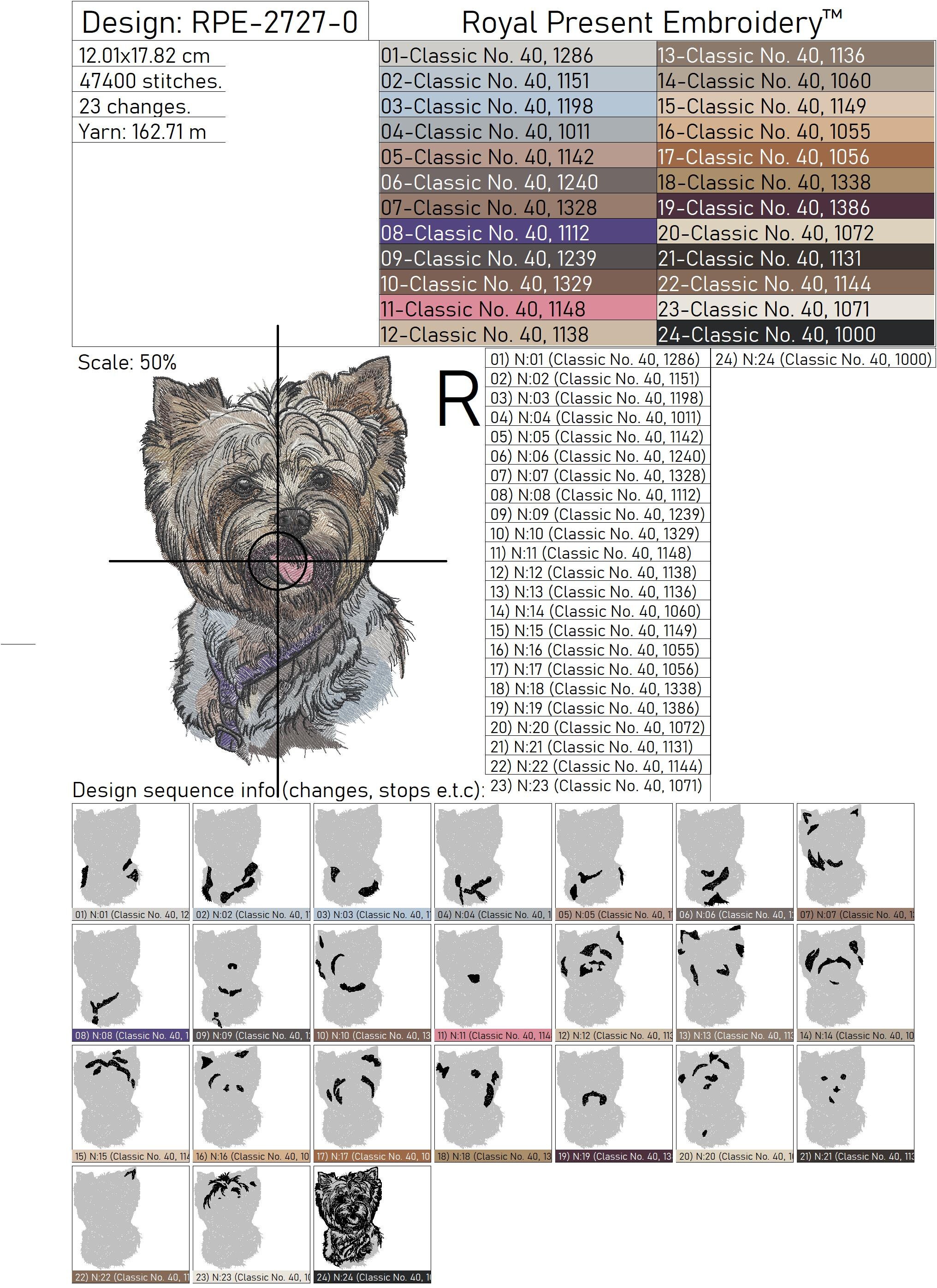 Short Haired Yorkie Dog Machine Embroidery Design - 6 Sizes - Etsy