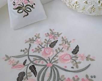 Floral bouquets machine embroidery design set