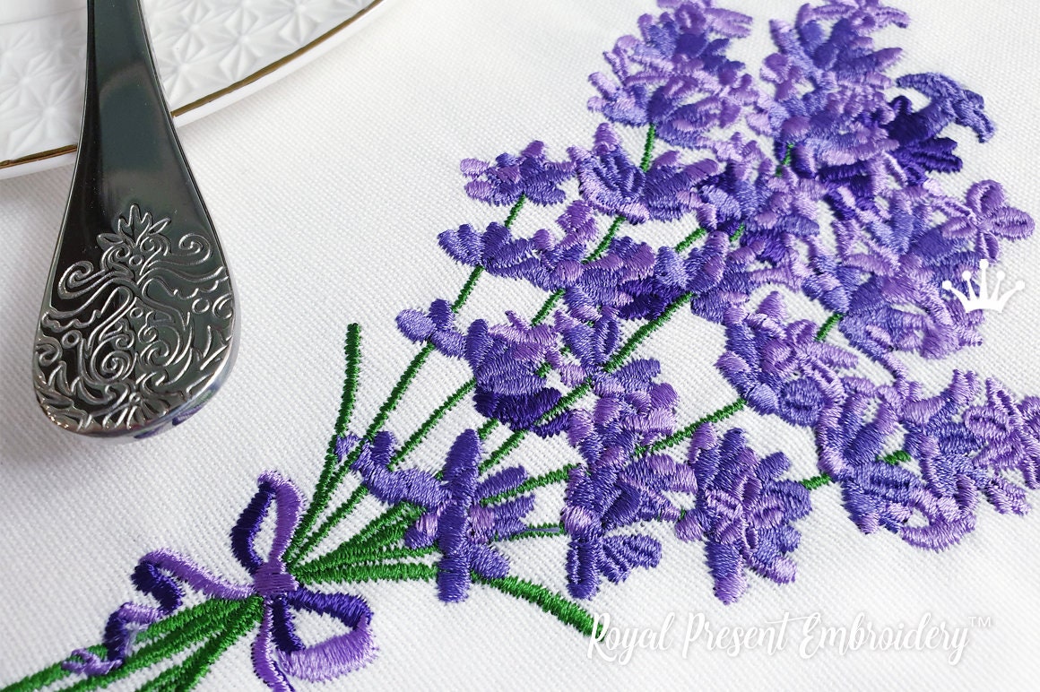 Fragrant Lavender Machine Embroidery Design - 4 Sizes - Etsy Canada