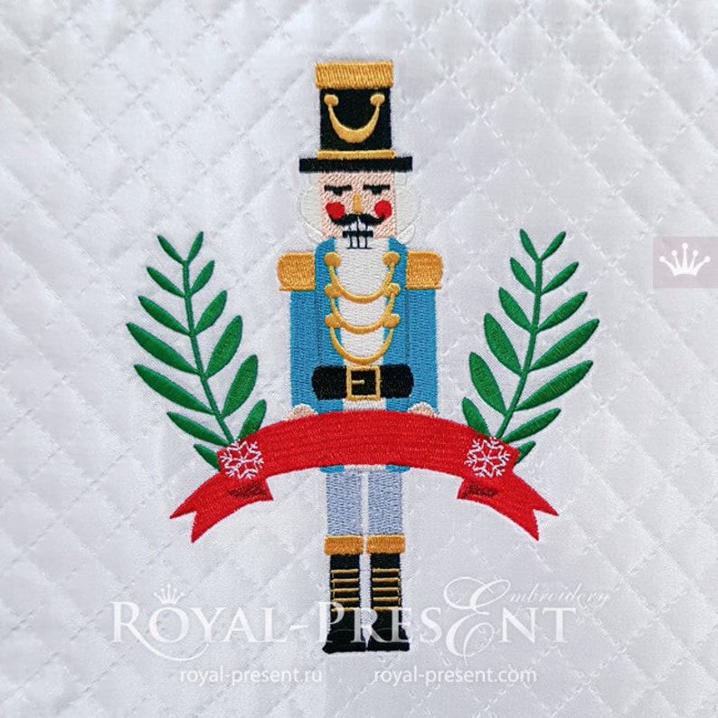 Christmas Nutcracker Machine Embroidery Design 5 Sizes Etsy