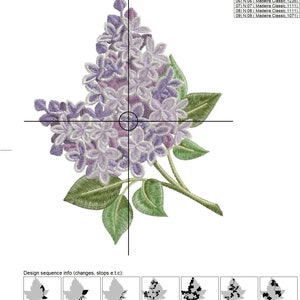 Lilac Blossom Machine Embroidery Design - 2 Sizes - Etsy