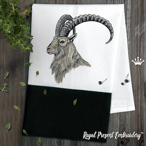 Mountain Goat Machine Embroidery Design - 3 sizes