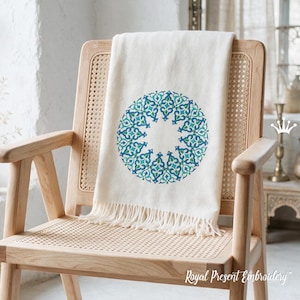 Ottoman Pattern Machine Embroidery Design, Turkish Ornament Digital File for Pillows, Towels, Table Linens and Home Decor Gifts Art