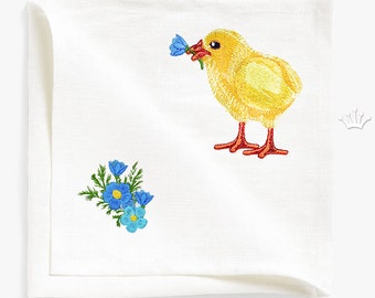 Easter Chick Machine Embroidery Design Set - 2 Sizes