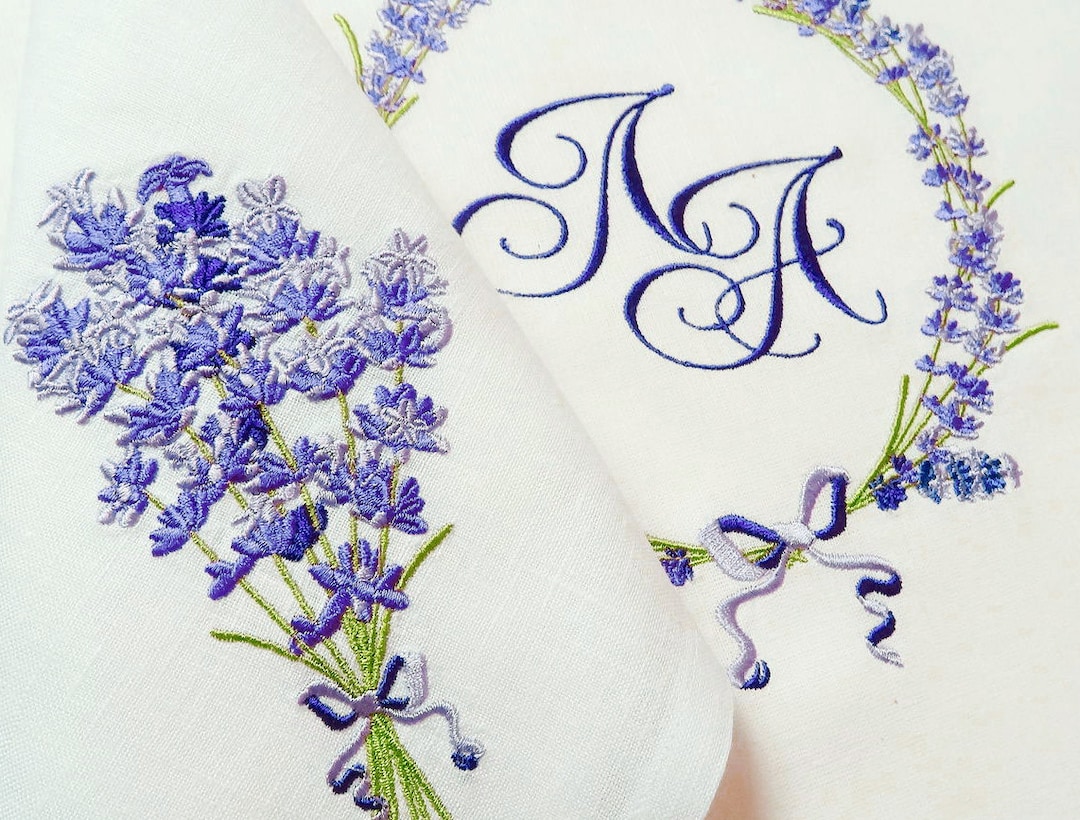 Machine Embroidery Design Fragrant Lavender Set - Etsy