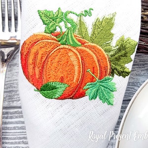 Machine Embroidery Design Fall PUMPKIN image 3