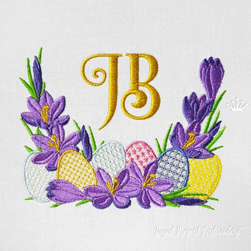Easter Frame Machine Embroidery Design 6 Sizes - Etsy