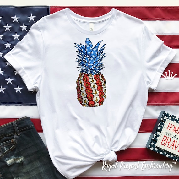 Pineapple United States Flag T Shirt Pineapple United States Flag T Shirt