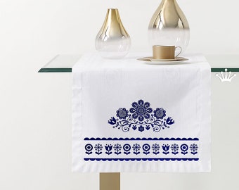 Scandinavian folk floral Machine Embroidery Designs -  2 in 1