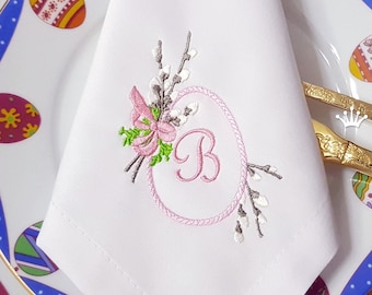 Easter frame with willow machine Embroidery Design - 2 sizes
